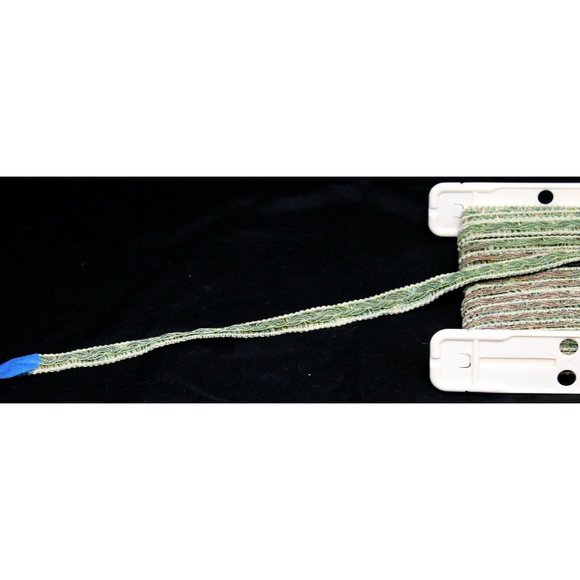 CONSO TRIM 021415 VNT19 Olive, Gold, Burgundy  3/4″ wide Woven Rope Twist Braid - Picture 8 of 9